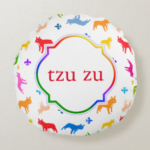 Coussin de Bulldog français monogramme