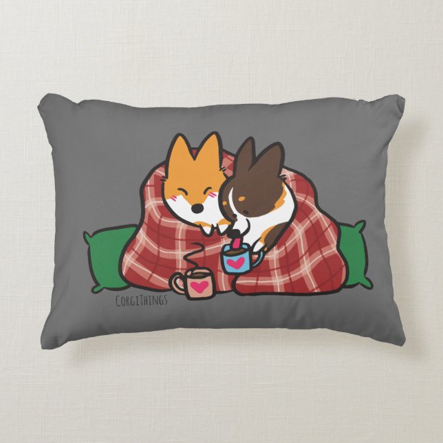 Coussin de câlins de corgi (Devant)