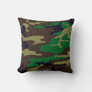 Coussin de Camo Woodland militaire