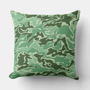 Coussin de camouflage vert