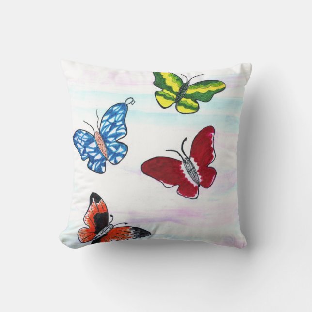 coussin de canapé "Balise papillon" (Recto)