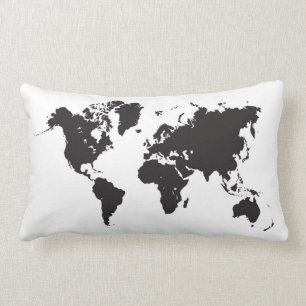 coussin de carte du monde