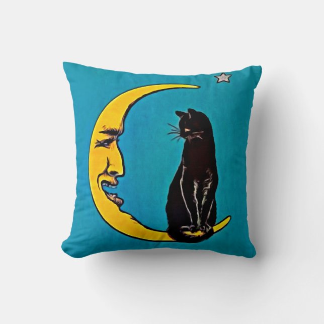 COUSSIN DE CAT NOIR ET DE CROISSANT DE LUNE (Recto)