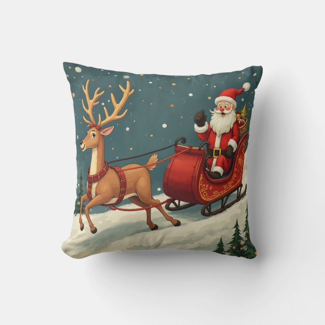 coussin de cerf de rudolph (Recto)