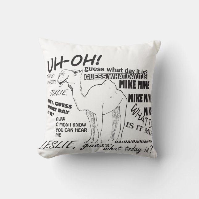 Coussin de chameau de journée en milieu de semaine (Recto)