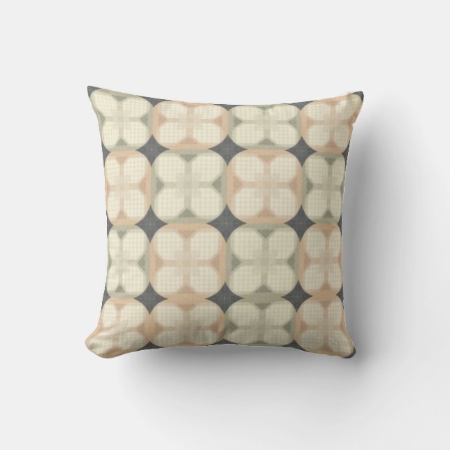 Coussin de charme vintage Checkerboard (Recto)