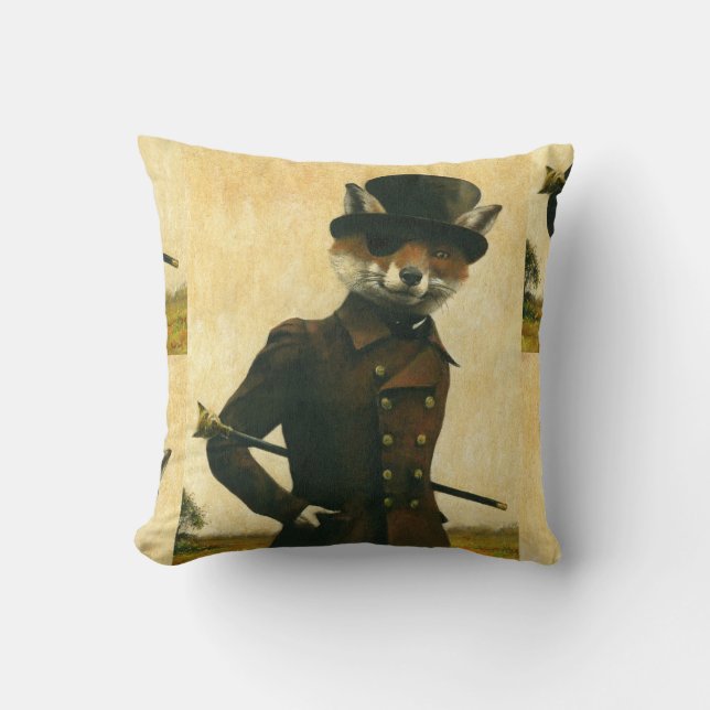 Coussin de chasse de renard victorien (Recto)