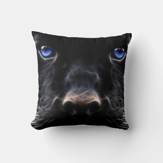 Coussin de chat bleu mystique (Recto)