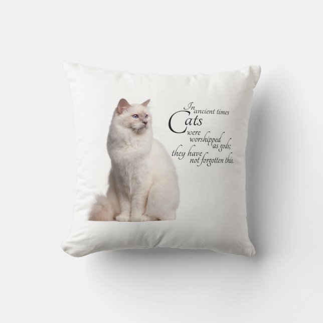 Coussin de chat de Birman (Recto)