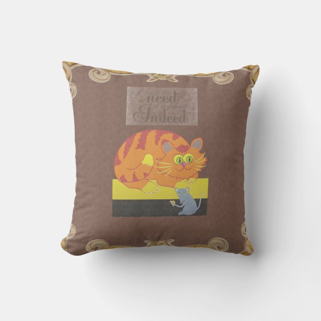 Coussin de chat et souris (Recto)