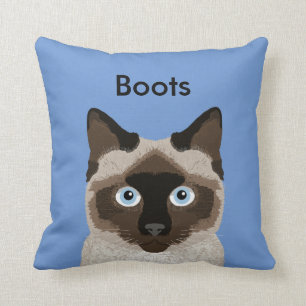 Coussin de chats siamois personnalisable - Coussin