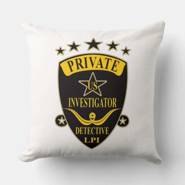 Coussin de chercheur privé (Recto)