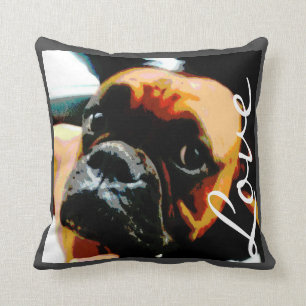 Coussin de chien de boxeur