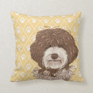 Coussin de chien de Labradoodle/amour de