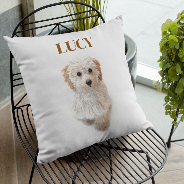 Coussin de chien personnalisé - Nom personnalisé & (Créateur téléchargé)