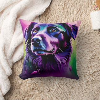 Coussin de chien pourpre