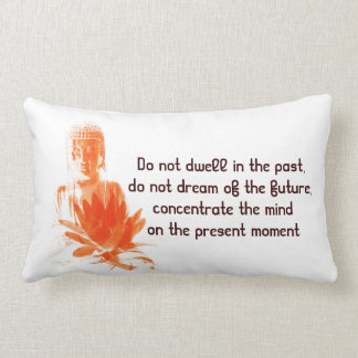 Coussin de citation de safran de Bouddha Gautama