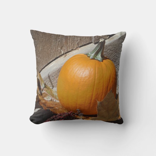 Coussin de citrouille d'automne (Recto)