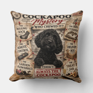 Coussin de Cockapoo drôle cadeau unique
