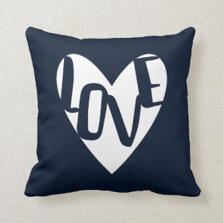 Coussin de coeur d'AMOUR