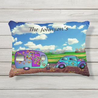 Coussin de collage customisé par caravane