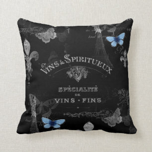 Coussin de collage de papillons de Toujours Paris