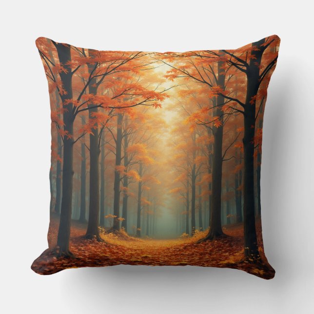 Coussin de conception d'automne (Recto)