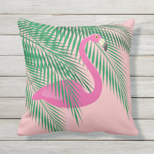 Coussin de corail de Flamant rose - extérieur