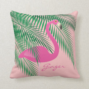 Coussin de corail du Flamant rose du gingembre