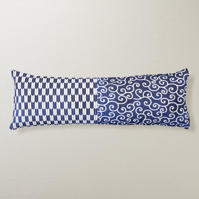Coussin de corps de Motif réversible japonais (Devant)