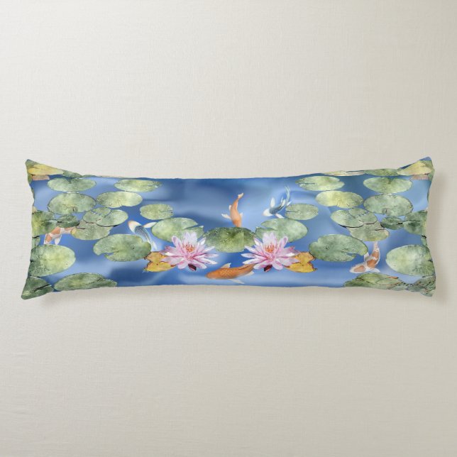 Coussin de corps d'étang de Cyanicity Koi (Devant)