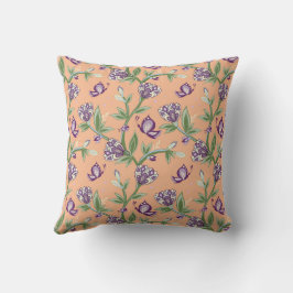 Coussin de couleur, artiste, papillon violet