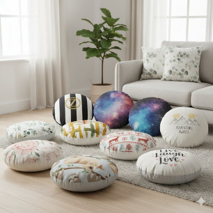 Coussin de couleur blanche simple minimaliste