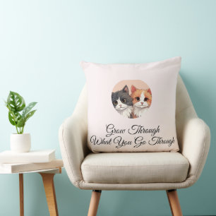Coussin de couleur solide simple et chic