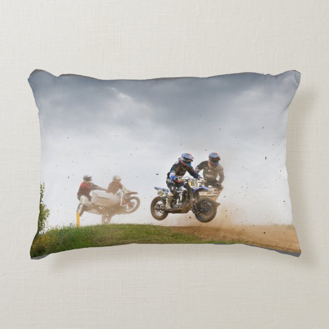 coussin de course de motocross avec le nom de l'en (Devant)