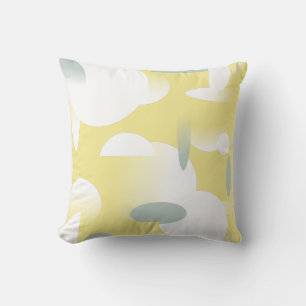Coussin de coussin Motif blanc ovale