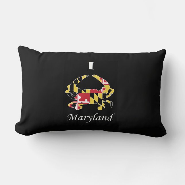 Coussin de crabe de drapeau du Maryland (Recto)