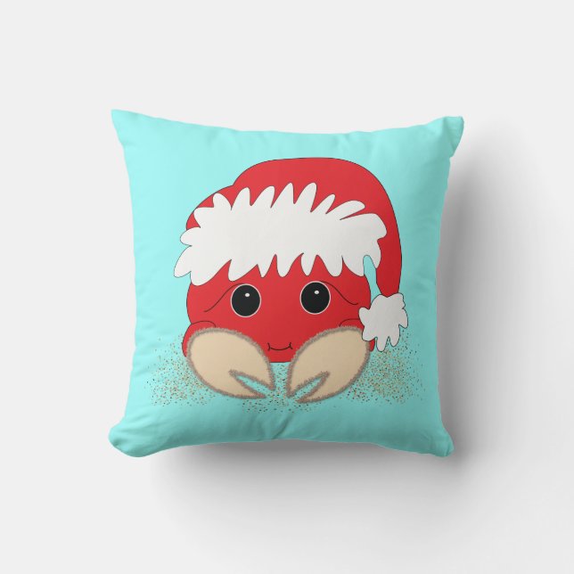 Coussin de crabe de Père Noël de Noël (Recto)