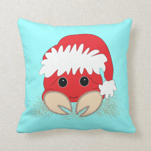 Coussin de crabe de Père Noël de Noël