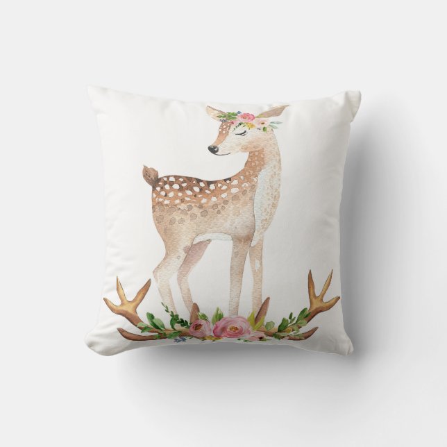 Coussin de crèche de bébé d'andouillers de région (Recto)