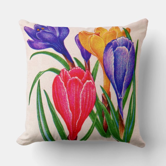 coussin de crocus printaniers (Recto)