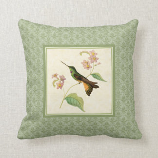 Coussin de damassé de colibri de Starfrontlet