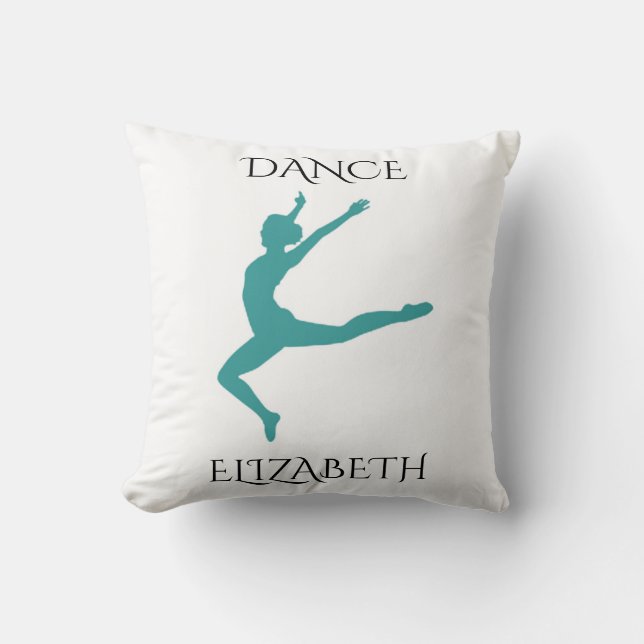 Coussin de danse avec nom personnalisé. (Recto)