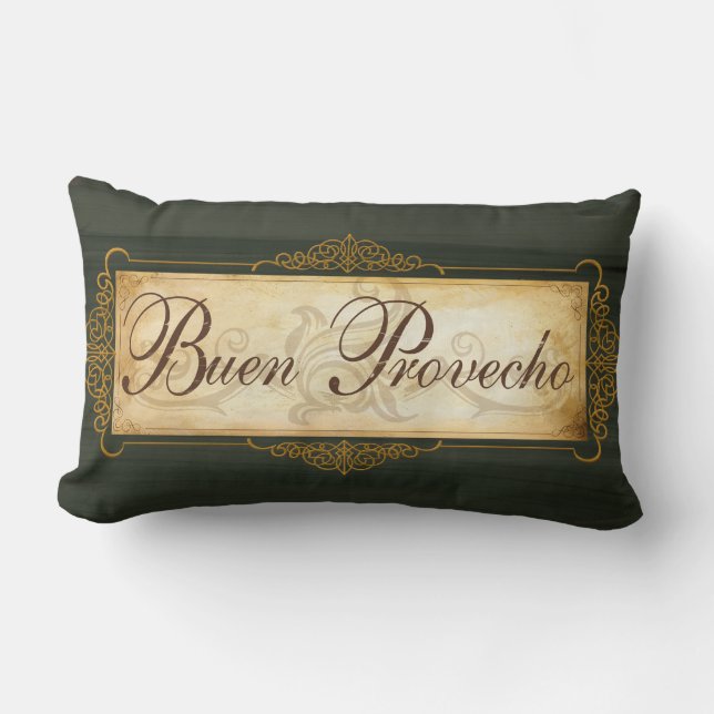 Coussin de décor de Buon Provecho (Recto)