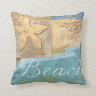 Coussin de décor de surf/plage