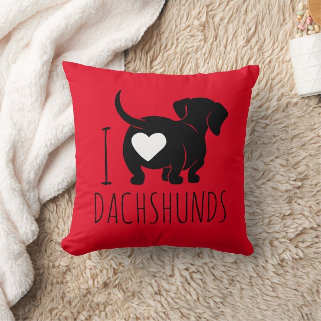 Coussin de décoration Amour de teckel (Couverture)