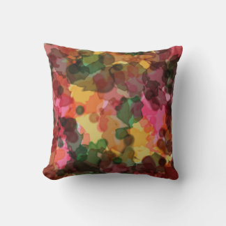 Coussin de décoration, aquarelle fleurs printanièr