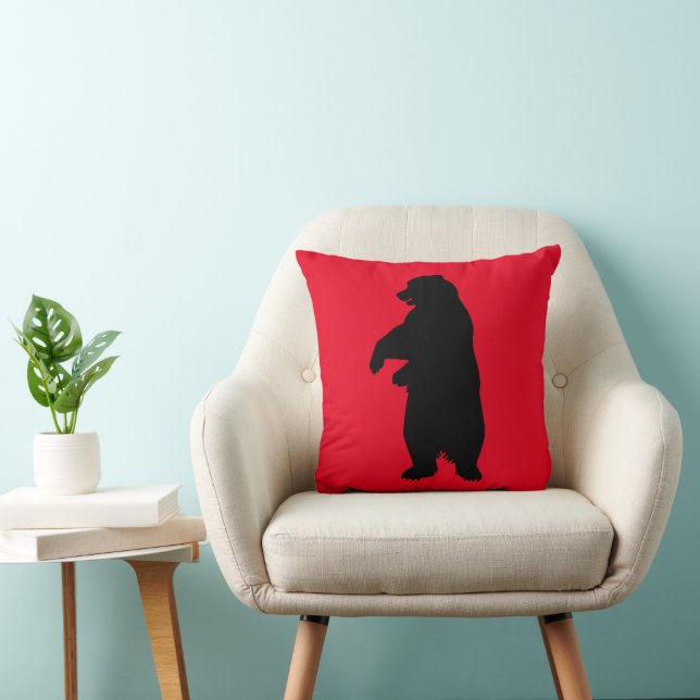 Coussin DE DÉCORATION CABINE ROUGE DE BAIN GRIZZLY (Chaise)
