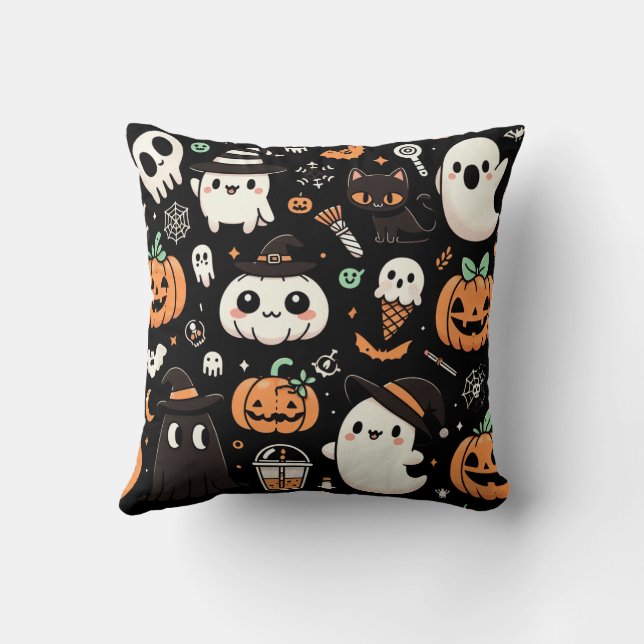 Coussin de décoration d'Halloween (Verso)