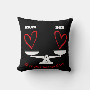 Coussin de décoration personnalisé Cœur de Mom et
